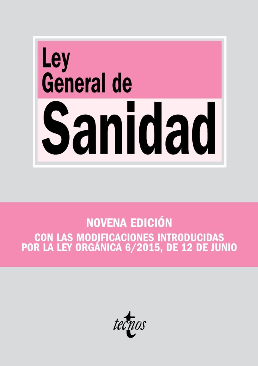 LEY GENERAL DE SANIDAD | 9788430967353 | Galatea Llibres | Llibreria online de Reus, Tarragona | Comprar llibres en català i castellà online