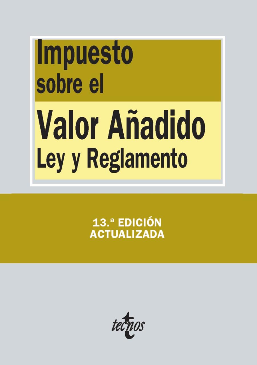 IMPUESTO SOBRE EL VALOR AÑADIDO | 9788430963638 | Galatea Llibres | Llibreria online de Reus, Tarragona | Comprar llibres en català i castellà online