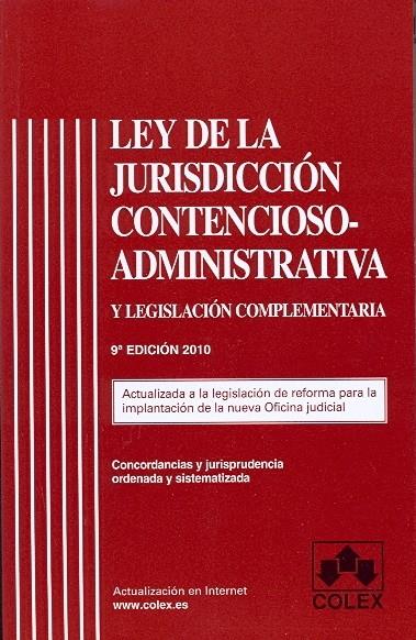 LEY DE LA JURISDICCION CONTENCIOSO- ADMINISTRATIVA Y LEGISLACION COMPLEMENTARIA. | 9788483422403 | GARBERÍ LLOBREGAT, J. / BUITRÓN RAMÍREZ, G. | Galatea Llibres | Librería online de Reus, Tarragona | Comprar libros en catalán y castellano online
