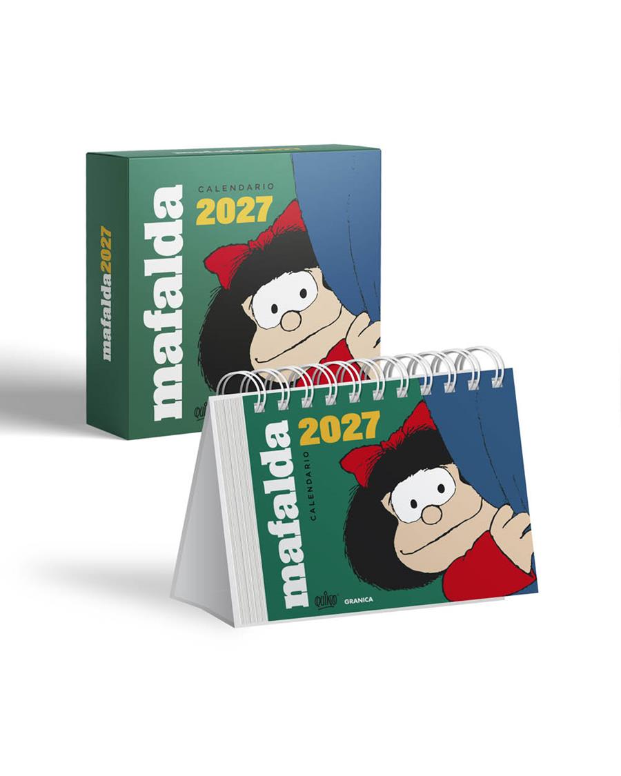 MAFALDA 2027 CALENDARIO DE ESCRITORIO VERDE CON CAJA | 9786316693938 | QUINO | Galatea Llibres | Librería online de Reus, Tarragona | Comprar libros en catalán y castellano online