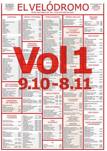 LES CARTES DEL BAR VELÓDROMO | 9788416033034 | VV.AA | Galatea Llibres | Llibreria online de Reus, Tarragona | Comprar llibres en català i castellà online
