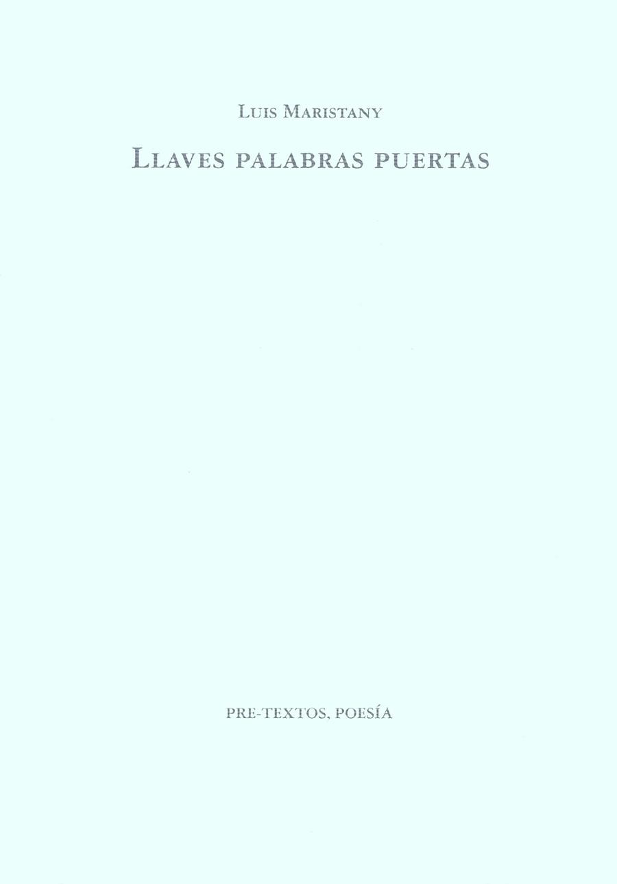 LLAVES PALBRAS PUERTAS | 9788481910384 | MARISTANY, LUIS | Galatea Llibres | Llibreria online de Reus, Tarragona | Comprar llibres en català i castellà online