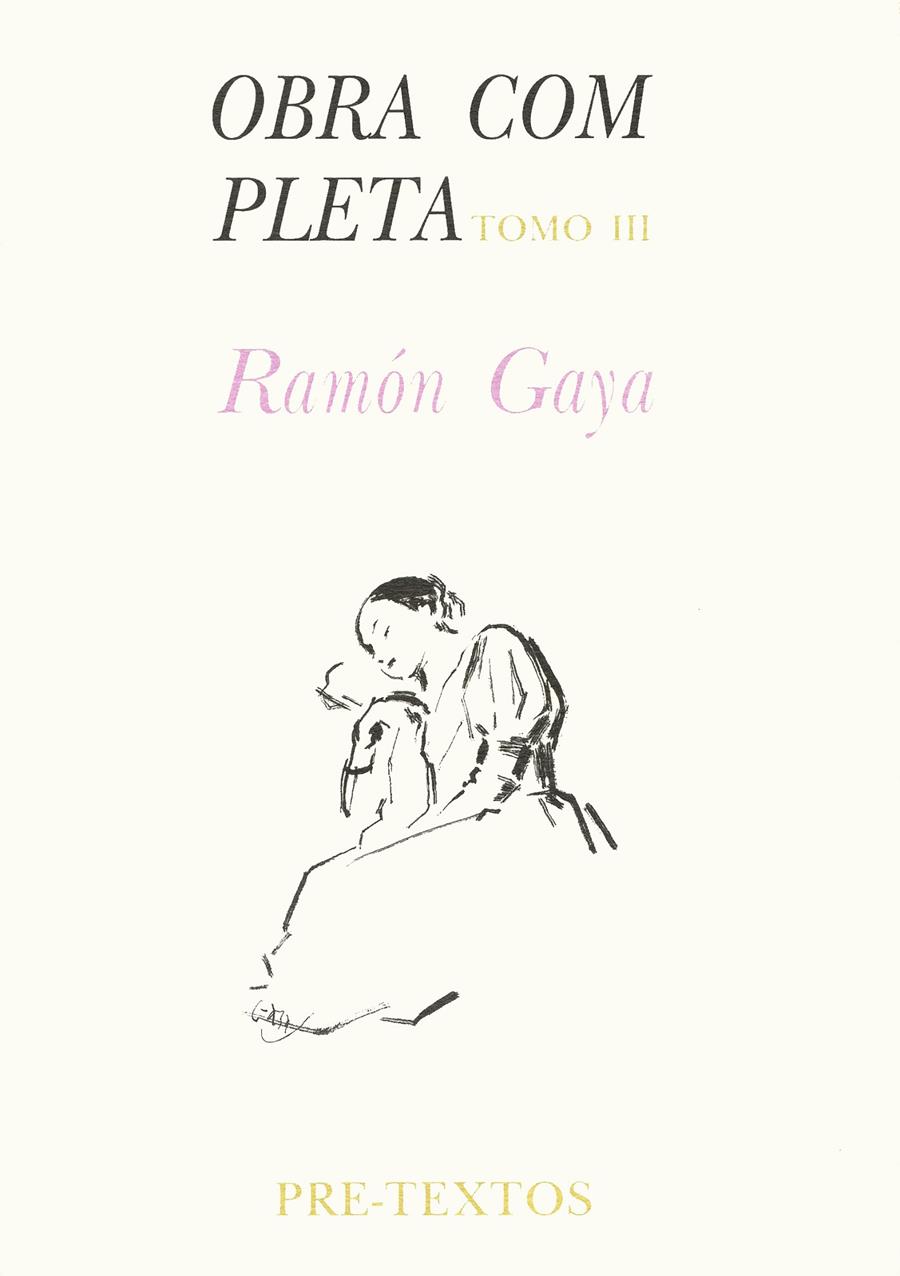 OBRA COMPLETA RAMON GAYA TOMO III | 9788481910070 | GAYA,RAMON | Galatea Llibres | Llibreria online de Reus, Tarragona | Comprar llibres en català i castellà online