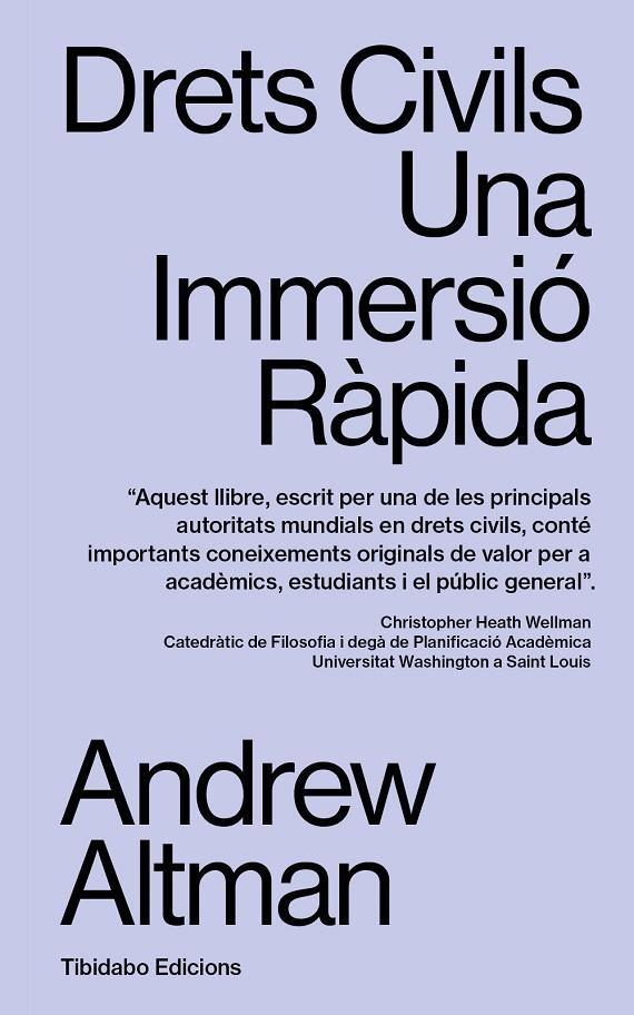 DRETS CIVILS. UNA IMMERSIÓ RÀPIDA | 9791387633097 | ALTMAN, ANDREW | Galatea Llibres | Librería online de Reus, Tarragona | Comprar libros en catalán y castellano online