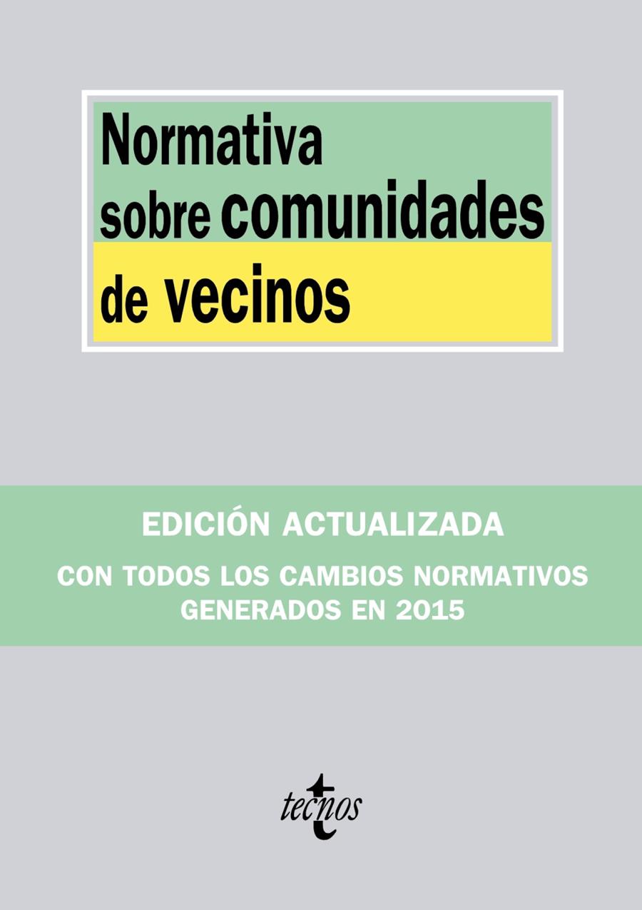 NORMATIVA SOBRE COMUNIDADES DE VECINOS | 9788430967490 | Galatea Llibres | Librería online de Reus, Tarragona | Comprar libros en catalán y castellano online