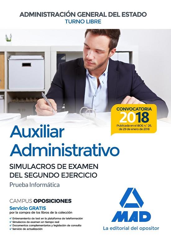 AUXILIAR ADMINISTRATIVO TURNO LIBRE SIMULACROS DE EXAMEN 2ª EJERCICIO PRUEBA INFORMATICA | 9788414214701 | ROCHA RODRÍGUEZ, ANTÓN/TOJEIRO ALCALÁ, CARLOS | Galatea Llibres | Llibreria online de Reus, Tarragona | Comprar llibres en català i castellà online