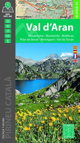 VAL D'ARAN MAPA 1:40.000 | 9788470111891 | Galatea Llibres | Llibreria online de Reus, Tarragona | Comprar llibres en català i castellà online