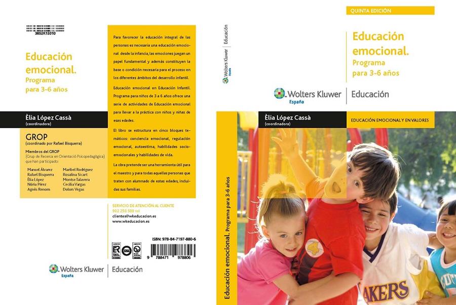 EDUCACIÓN EMOCIONAL PROGRAMA PARA 3-6 AÑOS | 9788471978806 | LÓPEZ CASSA, ELIA | Galatea Llibres | Librería online de Reus, Tarragona | Comprar libros en catalán y castellano online
