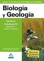 BIOLOGIA Y GEOLOGIA TEMARIO VOL.3 PROF. SECUNDARIA | 9788466579247 | MARTINEZ FERNANDEZ ANA MARIA/DE RON PEDREIRA ANTON | Galatea Llibres | Librería online de Reus, Tarragona | Comprar libros en catalán y castellano online