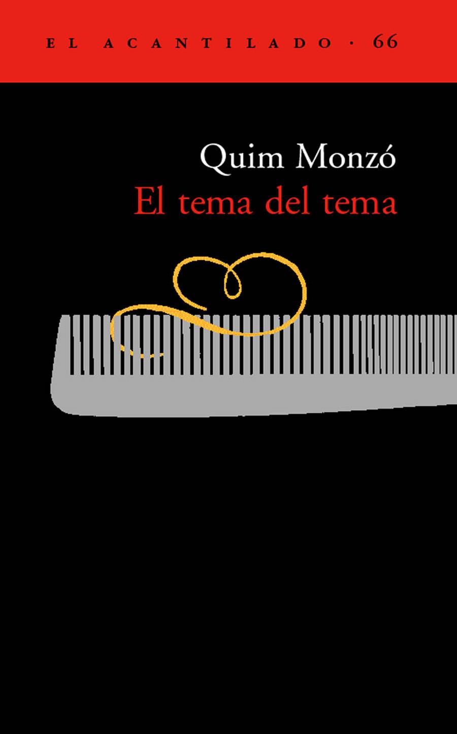TEMA DEL TEMA, EL | 9788495359681 | MONZO, QUIM | Galatea Llibres | Librería online de Reus, Tarragona | Comprar libros en catalán y castellano online
