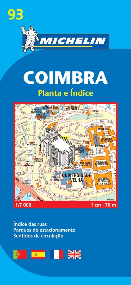 COIMBRA MAPA 1:7 000 | 9782067140806 | Galatea Llibres | Librería online de Reus, Tarragona | Comprar libros en catalán y castellano online