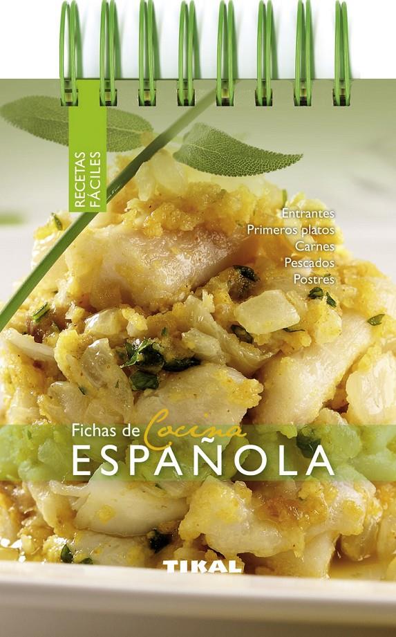 FICHAS DE COCINA ESPAÑOLA | 9788499281650 | TIKAL, EQUIPO | Galatea Llibres | Librería online de Reus, Tarragona | Comprar libros en catalán y castellano online