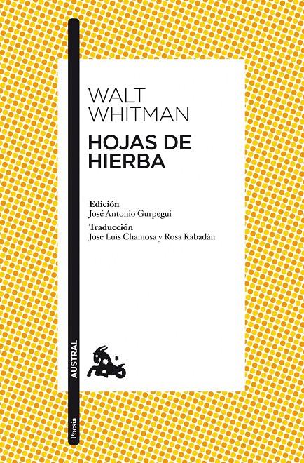 HOJAS DE HIERBA | 9788467037678 | WHITMAN, WALT | Galatea Llibres | Librería online de Reus, Tarragona | Comprar libros en catalán y castellano online