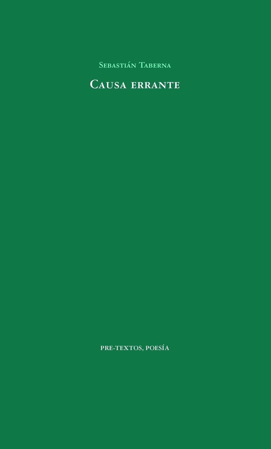 CAUSA ERRANTE | 9788418178139 | TABERNA, SEBASTIÁN | Galatea Llibres | Librería online de Reus, Tarragona | Comprar libros en catalán y castellano online