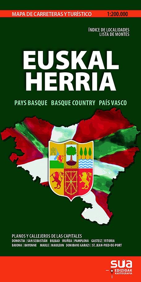 MAPA EUSKAL HERRIA 1:200.000 -SUA | 9788482167336 | VV. AA. | Galatea Llibres | Librería online de Reus, Tarragona | Comprar libros en catalán y castellano online