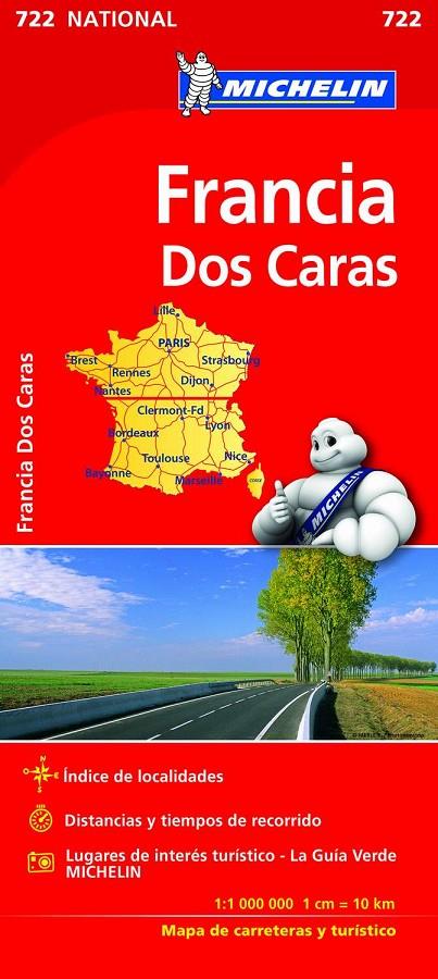 MAPA NATIONAL FRANCIA (DOBLE CARA) 2018 | 9782067219861 | Galatea Llibres | Llibreria online de Reus, Tarragona | Comprar llibres en català i castellà online