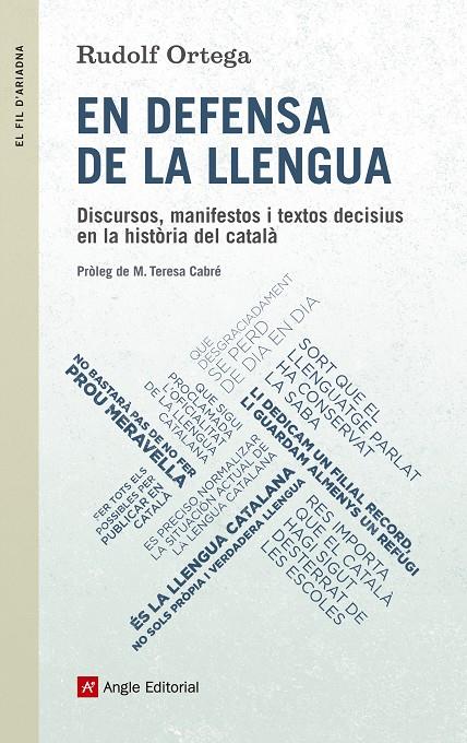 EN DEFENSA DE LA LLENGUA | 9788415307235 | ORTEGA ROBERT, RUDOLF | Galatea Llibres | Librería online de Reus, Tarragona | Comprar libros en catalán y castellano online