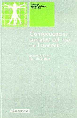 CONSECUENCIAS SOCIALES DEL USO DE INTERNET | 9788497881722 | KATZ, JAMES E. | Galatea Llibres | Librería online de Reus, Tarragona | Comprar libros en catalán y castellano online