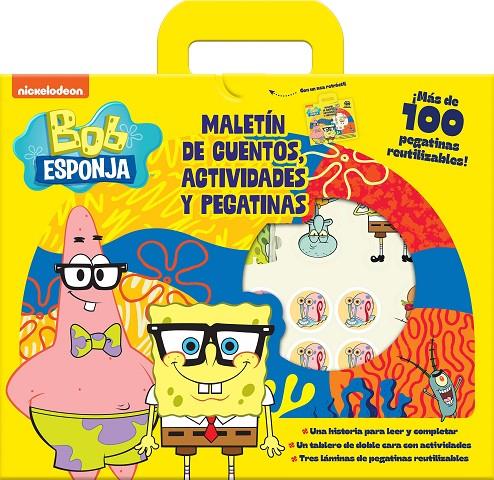 BOB ESPONJA. MALETÍN DE CUENTOS, ACTIVIDADES Y PEGATINAS | 9788408297215 | Galatea Llibres | Librería online de Reus, Tarragona | Comprar libros en catalán y castellano online