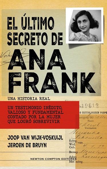 EL ÚLTIMO SECRETO DE ANA FRANK | 9788419620750 | VAN WIJK-VOSKUIJL, JOOP | Galatea Llibres | Librería online de Reus, Tarragona | Comprar libros en catalán y castellano online