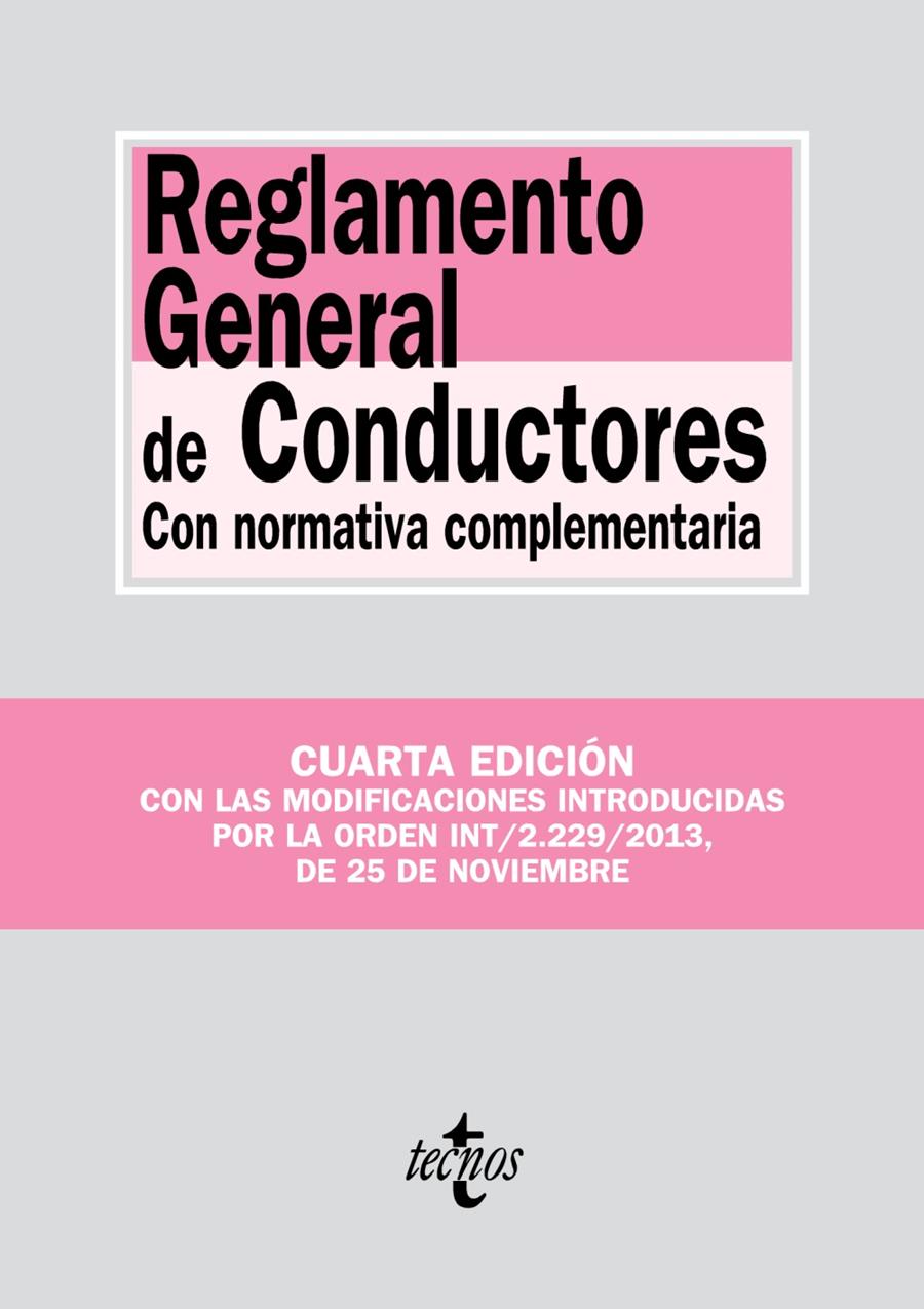 REGLAMENTO GENERAL DE CONDUCTORES | 9788430961481 | Galatea Llibres | Llibreria online de Reus, Tarragona | Comprar llibres en català i castellà online