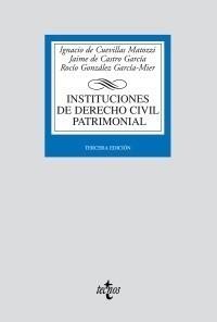 INSTITUCIONES DE DERECHO CIVIL PATRIMONIAL | 9788430948840 | CUEVILLAS MATOZZI, IGNACIO DE / CASTRO GARCÍA, JAI | Galatea Llibres | Librería online de Reus, Tarragona | Comprar libros en catalán y castellano online