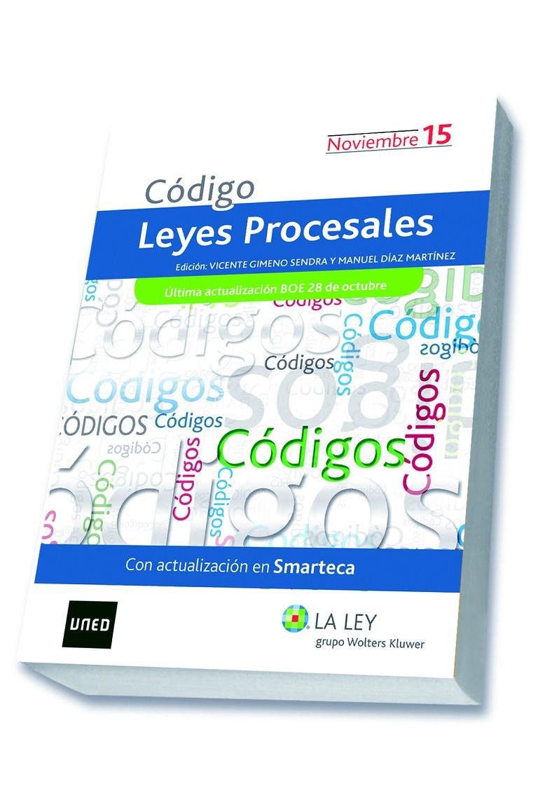 CÓDIGO LEYES PROCESALES NOVIEMBRE 2015 | 9788490204436 | Galatea Llibres | Librería online de Reus, Tarragona | Comprar libros en catalán y castellano online