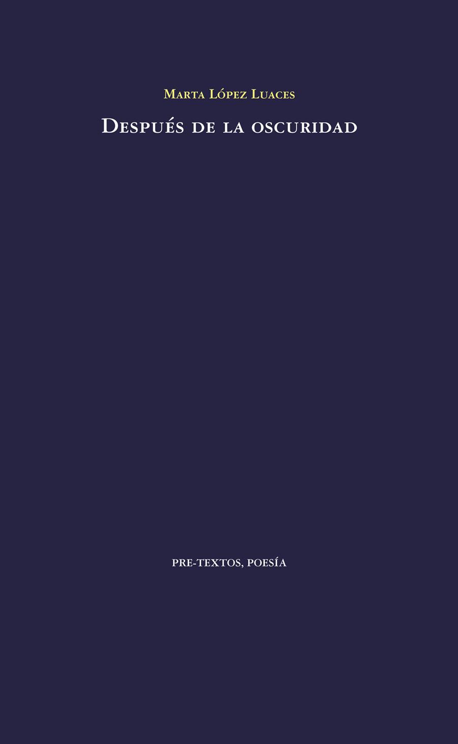 DESPUÉS DE LA OSCURIDAD | 9788416453535 | LÓPEZ LUACES, MARTA | Galatea Llibres | Llibreria online de Reus, Tarragona | Comprar llibres en català i castellà online