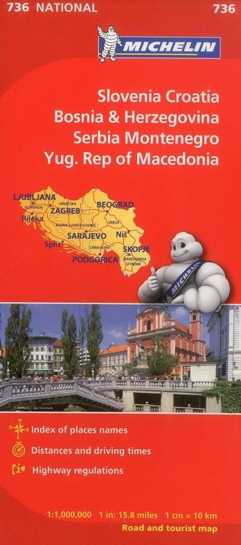 MAPA NACIONAL ESLOVENIA, CROACIA, BOSNIA Y HERZEGOVINA | 9782067171947 | Galatea Llibres | Llibreria online de Reus, Tarragona | Comprar llibres en català i castellà online