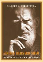 GEORGE BERNARD SHAW | 9788484725282 | CHESTERTON, G. K. | Galatea Llibres | Llibreria online de Reus, Tarragona | Comprar llibres en català i castellà online