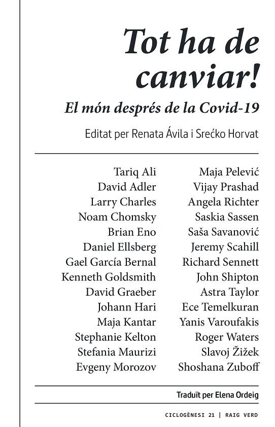 TOT HA DE CANVIAR! | 9788417925581 | VV.AA. | Galatea Llibres | Llibreria online de Reus, Tarragona | Comprar llibres en català i castellà online