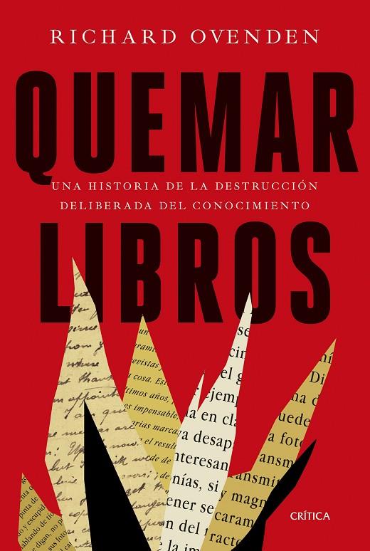 QUEMAR LIBROS | 9788491993032 | OVENDEN, RICHARD | Galatea Llibres | Librería online de Reus, Tarragona | Comprar libros en catalán y castellano online