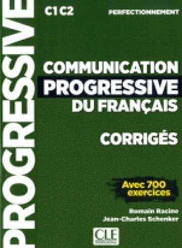 COMMUNICATION RPOGRESSIVE DU FRANÇAIS CORRIGES C1 C2 PERFECTIONEMENT | 9782090380712 | RACINE, ROMAIN/SCHENKER, JEAN CHARLES | Galatea Llibres | Librería online de Reus, Tarragona | Comprar libros en catalán y castellano online