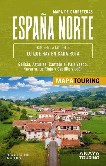 MAPA DE CARRETERAS DE ESPAÑA NORTE 1:340.000 | 9788491589976 | ANAYA TOURING | Galatea Llibres | Llibreria online de Reus, Tarragona | Comprar llibres en català i castellà online