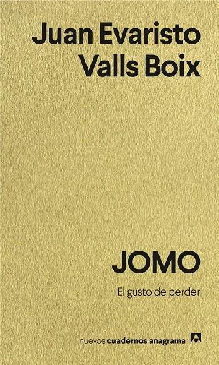 JOMO | 9788433949707 | VALLS BOIX, JUAN EVARISTO | Galatea Llibres | Llibreria online de Reus, Tarragona | Comprar llibres en català i castellà online