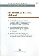LLEI DEL TAXI, LLEI 19/2003, DE 4 DE JULIOL | 9788439362258 | AA.VV. | Galatea Llibres | Librería online de Reus, Tarragona | Comprar libros en catalán y castellano online