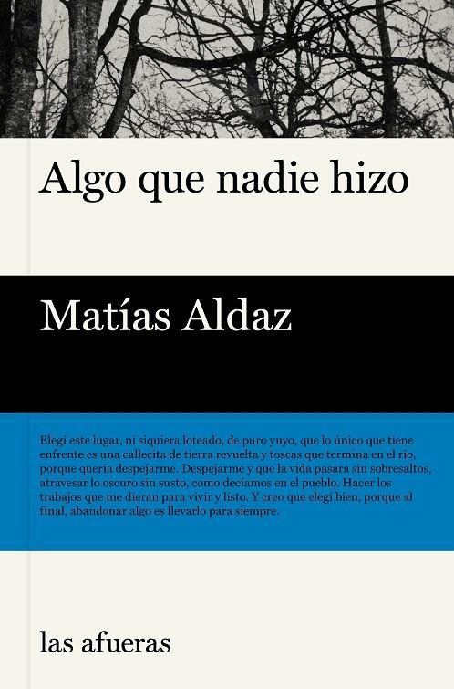 ALGO QUE NADIE HIZO | 9791399131116 | ALDAZ, MATÍAS | Galatea Llibres | Llibreria online de Reus, Tarragona | Comprar llibres en català i castellà online