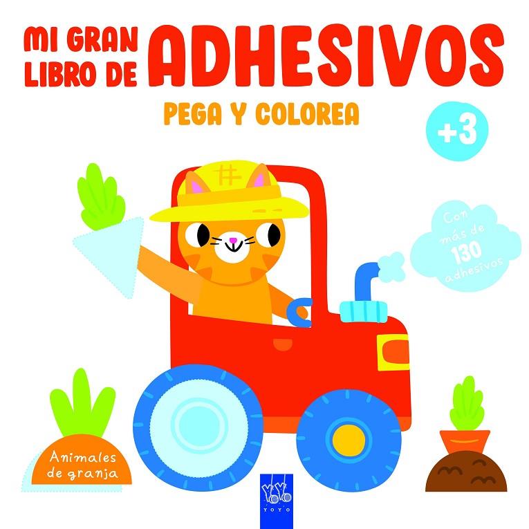 ANIMALES DE GRANJA. MI GRAN LIBRO DE ADHESIVOS | 9788408234630 | YOYO | Galatea Llibres | Librería online de Reus, Tarragona | Comprar libros en catalán y castellano online
