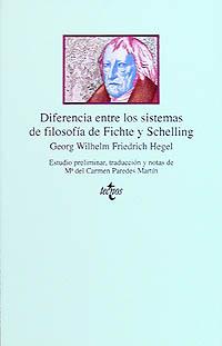 DIFERENCIA ENTRE LOS SISTEMAS DE FILOSOFÍA DE FICHTE Y SCHELLING | 9788430918379 | HEGEL, GEORG WILHELM FRIEDRICH | Galatea Llibres | Llibreria online de Reus, Tarragona | Comprar llibres en català i castellà online