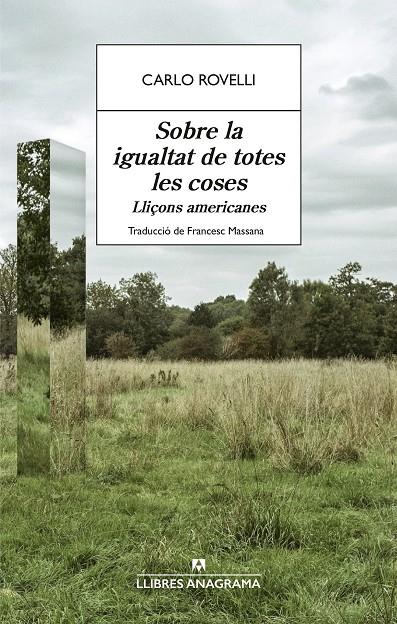 SOBRE LA IGUALTAT DE TOTES LES COSES | 9788433951021 | ROVELLI, CARLO | Galatea Llibres | Llibreria online de Reus, Tarragona | Comprar llibres en català i castellà online