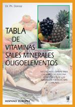 TABLA DE VITAMINAS SALES MINERALES OLIGOELEMENTOS | 9788425513558 | DOROSZ, PH. | Galatea Llibres | Llibreria online de Reus, Tarragona | Comprar llibres en català i castellà online