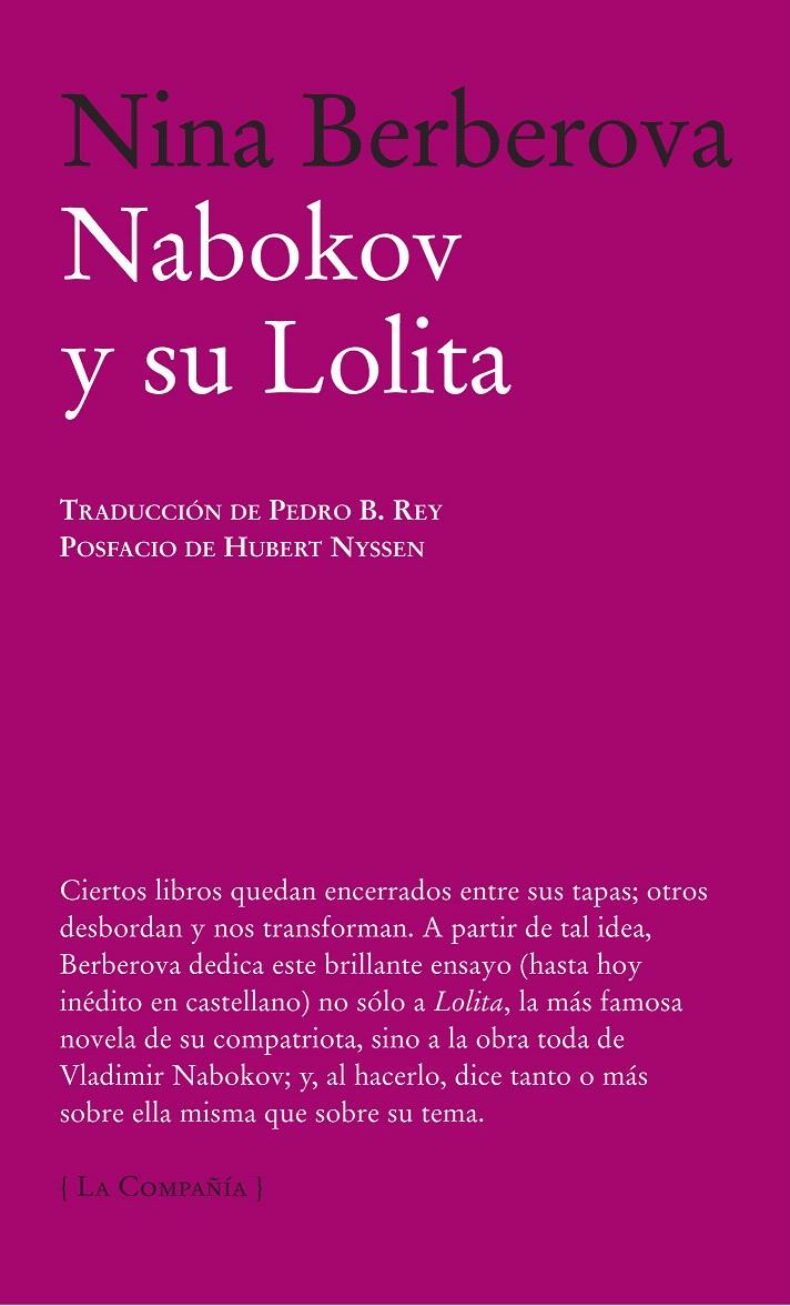 NABOKOV Y SU LOLITA | 9788483930670 | BERBEROVA, NINA NIKOLAEVNA | Galatea Llibres | Librería online de Reus, Tarragona | Comprar libros en catalán y castellano online