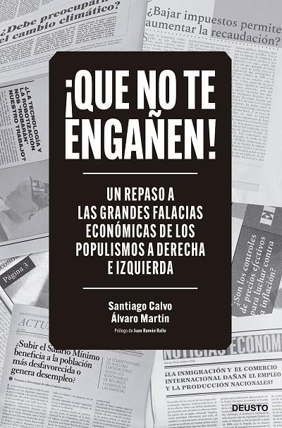 QUE NO TE ENGAÑEN! | 9788423434411 | MARTÍN, ÁLVARO/CALVO, SANTIAGO | Galatea Llibres | Librería online de Reus, Tarragona | Comprar libros en catalán y castellano online