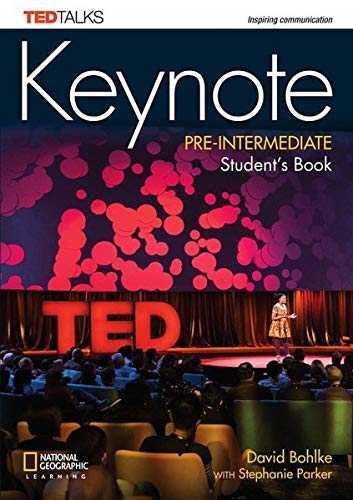 KEYNOTE PRE-INTERMEDIATE STUDENTS BOOK | 9781337273923 | BOHLKE, DAVID/PARKER, STEPHANIE | Galatea Llibres | Librería online de Reus, Tarragona | Comprar libros en catalán y castellano online