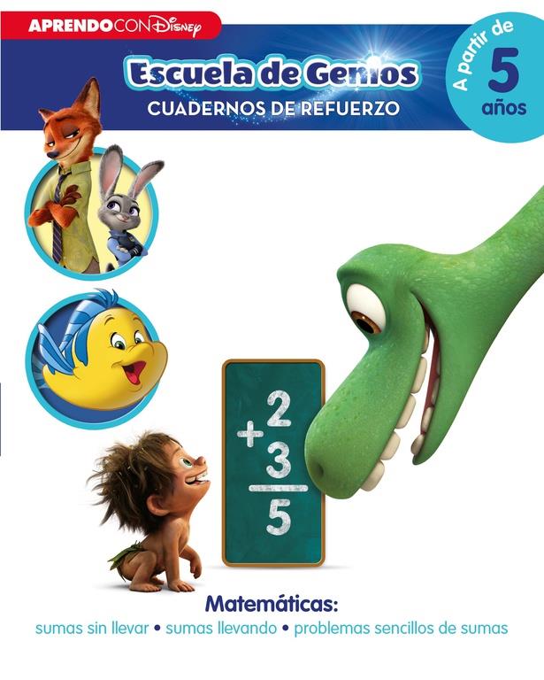 DISNEY SUMAS (ESCUELA DE GENIOS - MATEMÁTICAS) | 9788416548323 | Galatea Llibres | Librería online de Reus, Tarragona | Comprar libros en catalán y castellano online