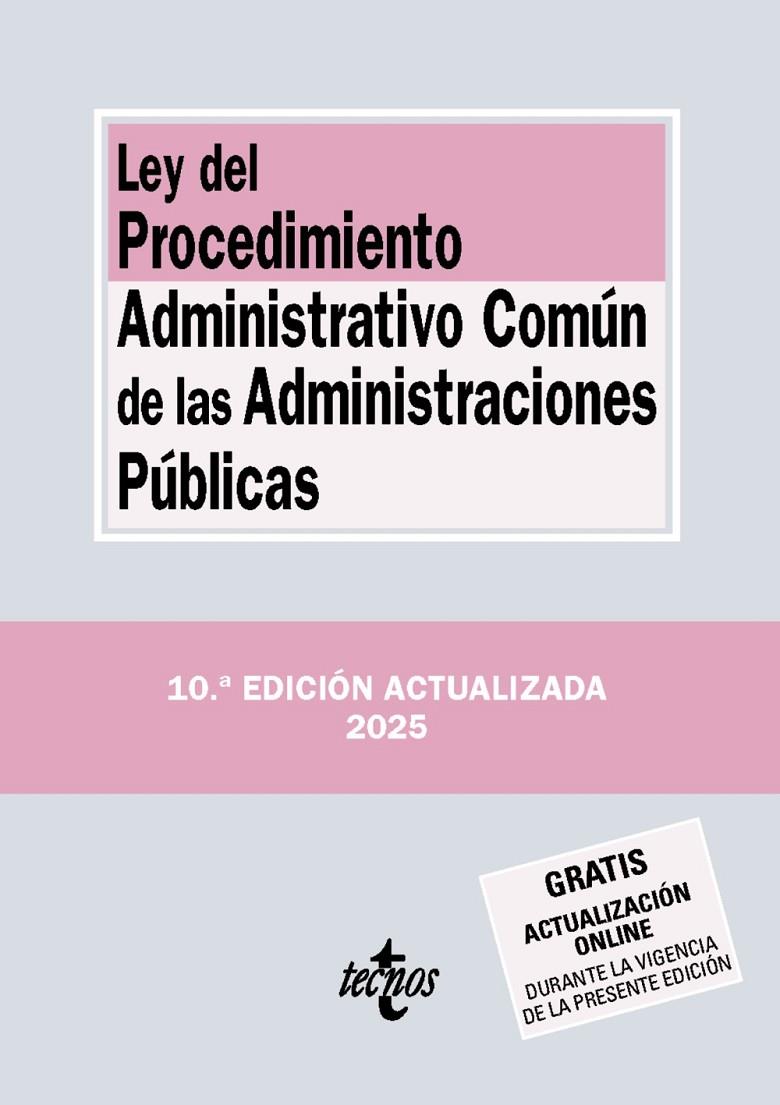LEY DEL PROCEDIMIENTO ADMINISTRATIVO COMÚN DE LAS ADMINISTRACIONES PÚBLICAS | 9788430993154 | EDITORIAL TECNOS | Galatea Llibres | Llibreria online de Reus, Tarragona | Comprar llibres en català i castellà online