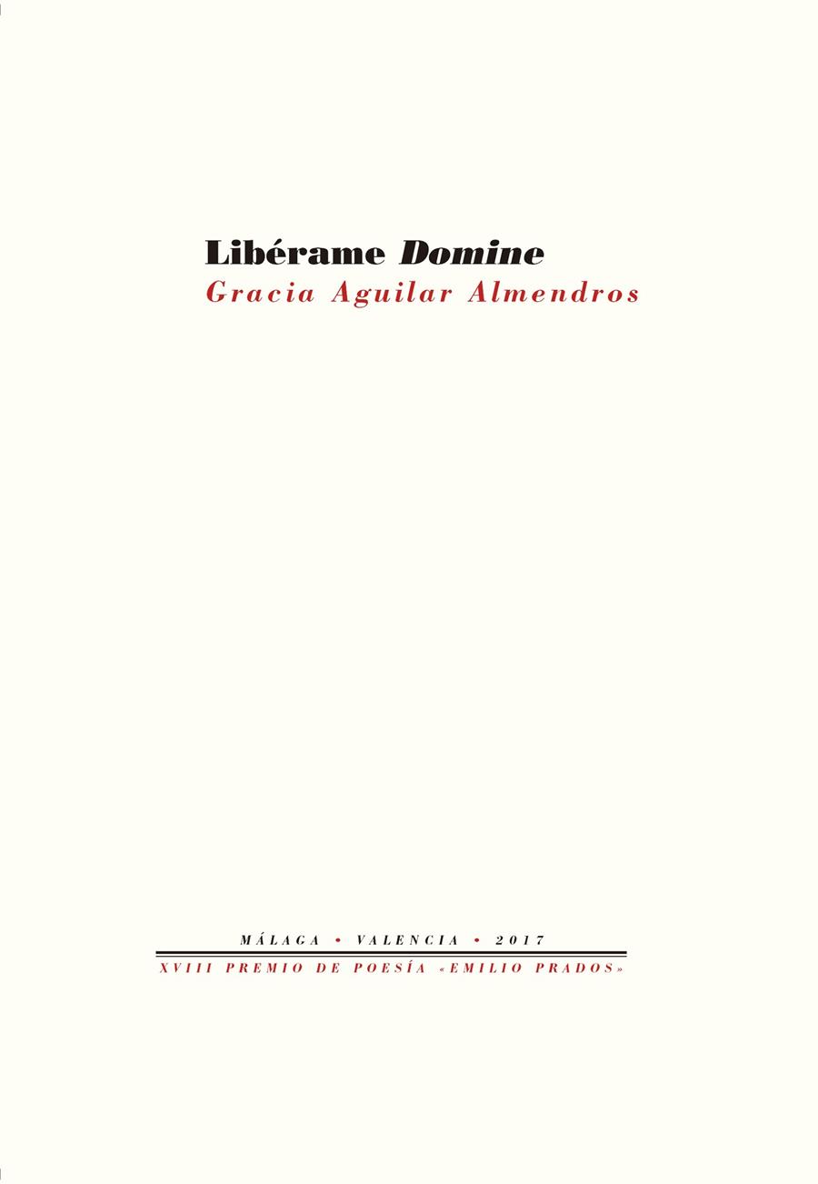 LIBéRAME DOMINE | 9788417143176 | AGUILAR ALMENDROS, GRACIA | Galatea Llibres | Llibreria online de Reus, Tarragona | Comprar llibres en català i castellà online