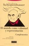 MUNDO COMO VOLUNTAD Y REPRESENTACION, EL | 9788481646078 | SCHOPENHAUER, ARTHUR | Galatea Llibres | Librería online de Reus, Tarragona | Comprar libros en catalán y castellano online