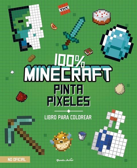 100% MINECRAFT. PINTA PÍXELES | 9788408271970 | AA. VV. | Galatea Llibres | Librería online de Reus, Tarragona | Comprar libros en catalán y castellano online