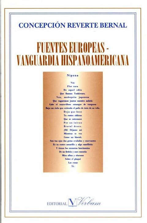FUENTES EUROPEAS - VANGUARDIA HISPANOAMERICANA | 9788479621209 | REVERTE BERNAL, CONCEPCION | Galatea Llibres | Llibreria online de Reus, Tarragona | Comprar llibres en català i castellà online